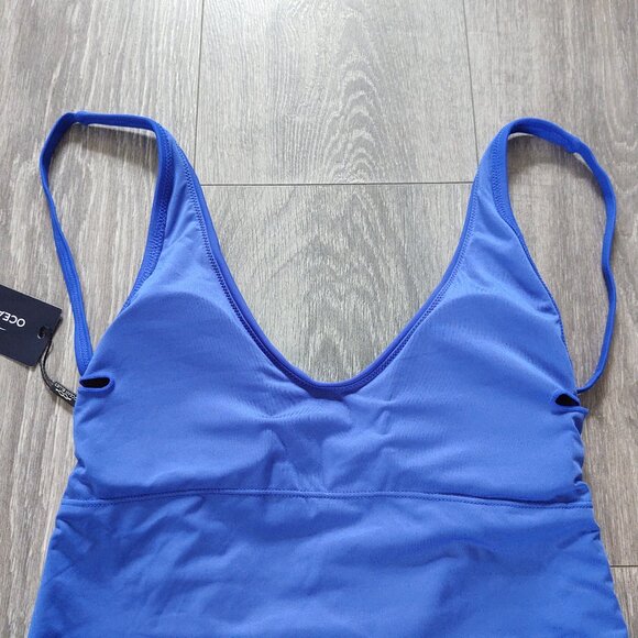 NWT Ocean Blues Low Back Thong One Piece Swimsuit - Picture 13 of 16